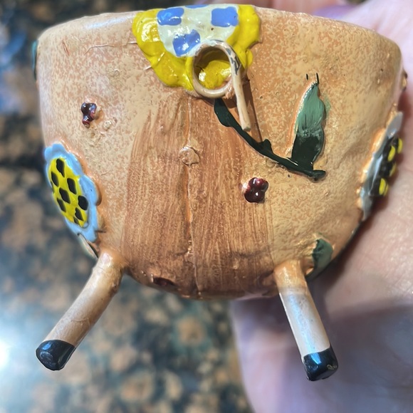 Pig trinket bowl/candle holder 4” - Picture 10 of 13